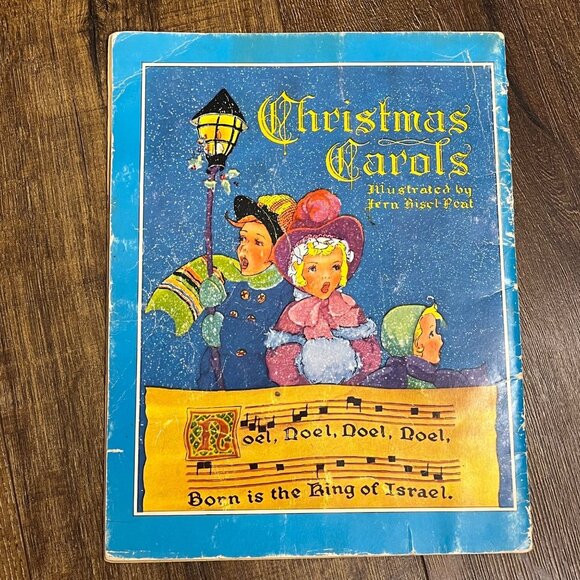 Illustrated Children's Christmas Carols Book Hardcover Vintage 1937 - Picture 6 of 6